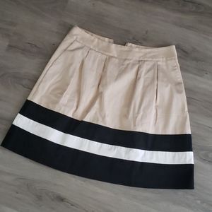 White House Black Market Beige Skirt